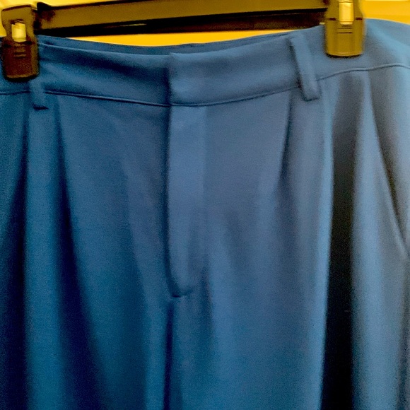 Happily female pants in royal blue, size 10 two pockets pleated-front - Picture 5 of 5